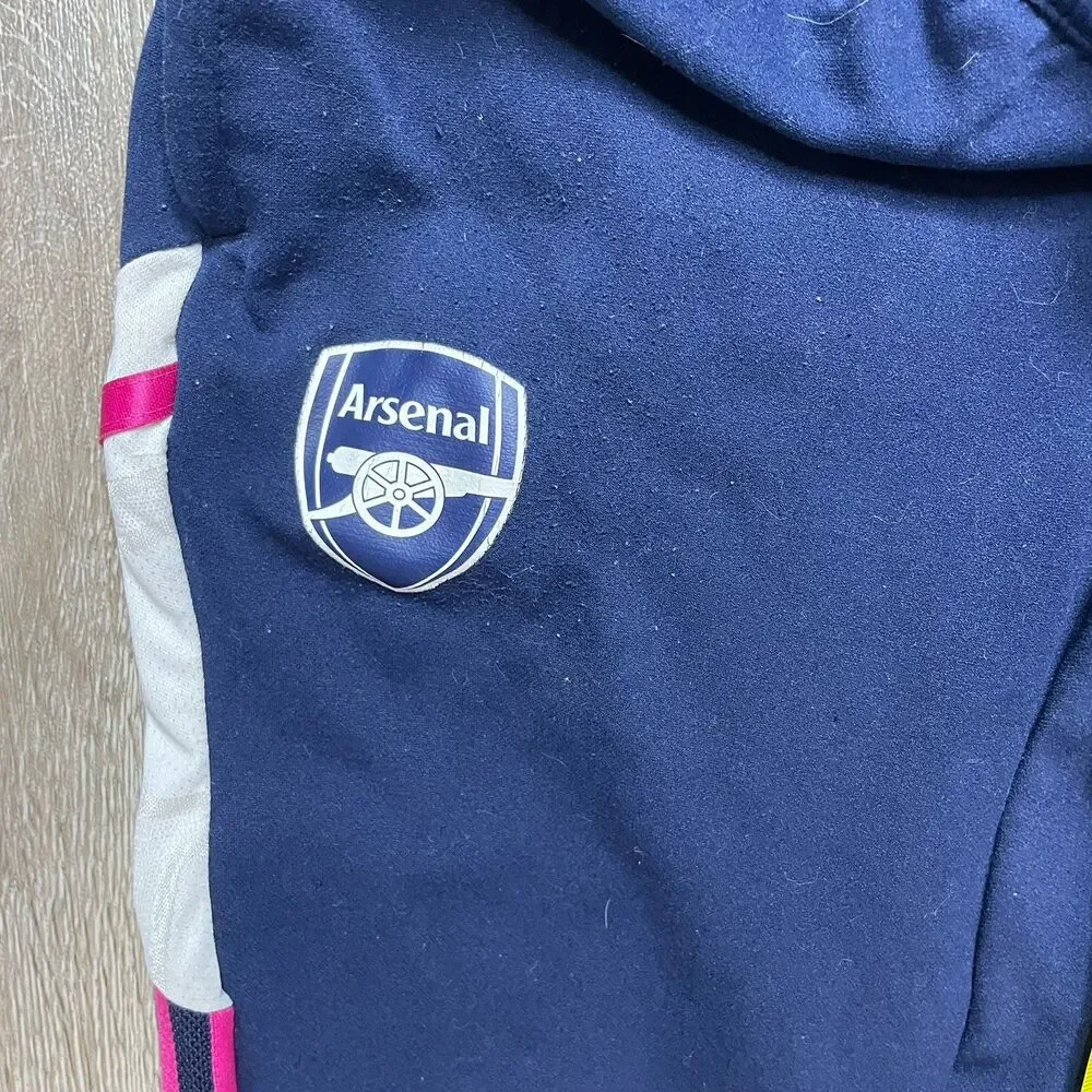 Adidas Arsenal 2022/23 Condivo 22 Navy Blue Pink Training Pants Sz Small  HT4434